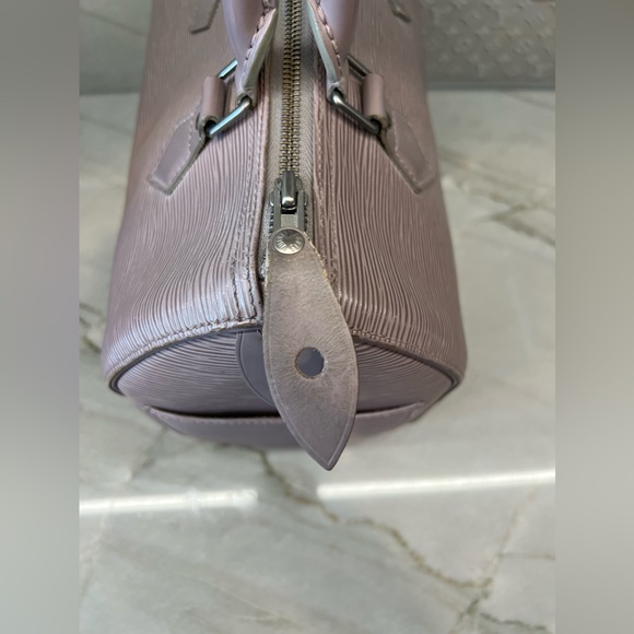 Rare Authentic Louis Vuitton Speedy 25 Lilac Gray Epi Leather - Picture 8 of 17